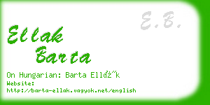 ellak barta business card